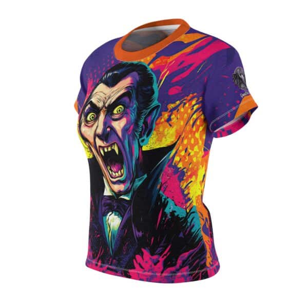 Dracula Pop 60's Art Style Woman's Tee (AOP) - Image 8