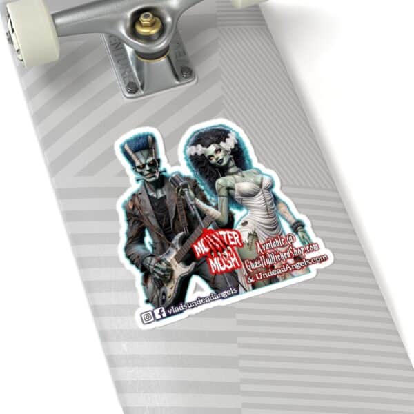 Monster Mosh Frankenstein Guitarist & Bride Singer Promo Style Sticker (Indoor) - Image 5