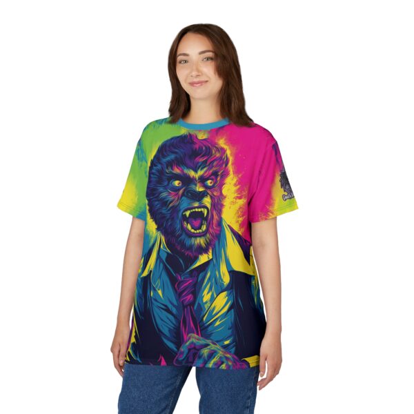 The Wolfman II Pop 60's Art Style Tee Unisex (AOP) - Image 11