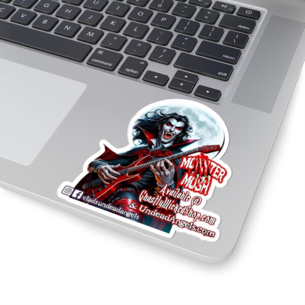 Monster Mosh Dracula Guitarist Promo Style Sticker (Indoor) - Image 2