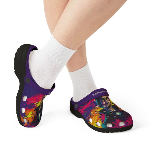 Dracula Pop 60's Art Style Clog Style Shoes - Image 9