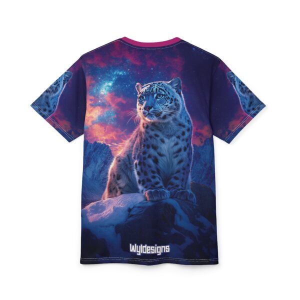 Snow Leopard Unisex Tee by Wyldesigns - Wildlife Graphic T-Shirt #WD-D016 (AOP) - Image 32