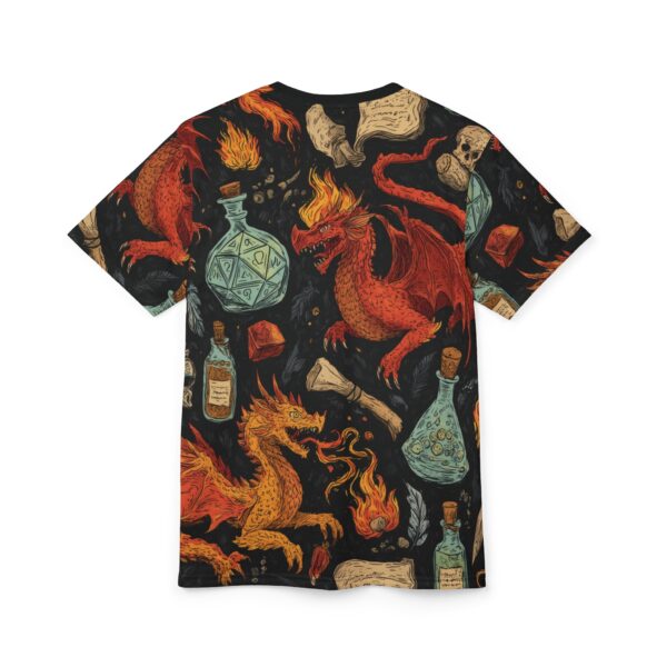 Epic Dragon Fantasy Pattern Unisex Cut & Sew Tee (AOP) - Image 9