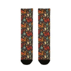 Sublimation Crew Socks - Epic Dragon Pattern D&D Inspired