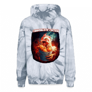 Cannibalistic Chicken Band Adult Tie Dye Hoodie