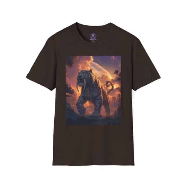 Prehistoric Smilodon aka Sabre-Tooth Tiger IV Unisex T-Shirt, Graphic Tee, Unique Gift, Casual Wear - Image 17