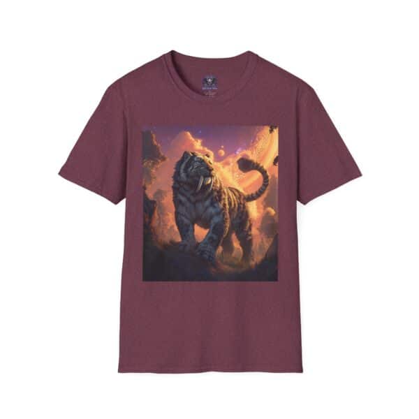 Prehistoric Smilodon aka Sabre-Tooth Tiger I Unisex T-Shirt, Graphic Tee, Unique Gift, Casual Wear - Image 45