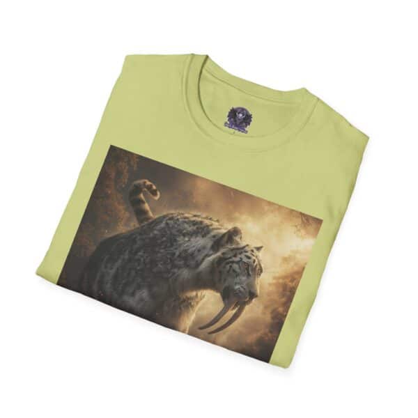 Prehistoric Smilodon aka Sabre-Tooth Tiger VIII Unisex T-Shirt, Graphic Tee, Unique Gift, Casual Wear - Image 24