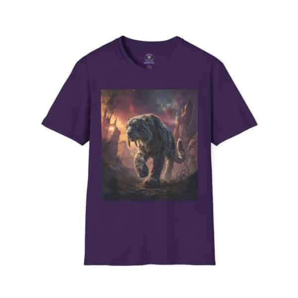 Prehistoric Smilodon aka Sabre-Tooth Tiger II Unisex T-Shirt, Graphic Tee, Unique Gift, Casual Wear - Image 41