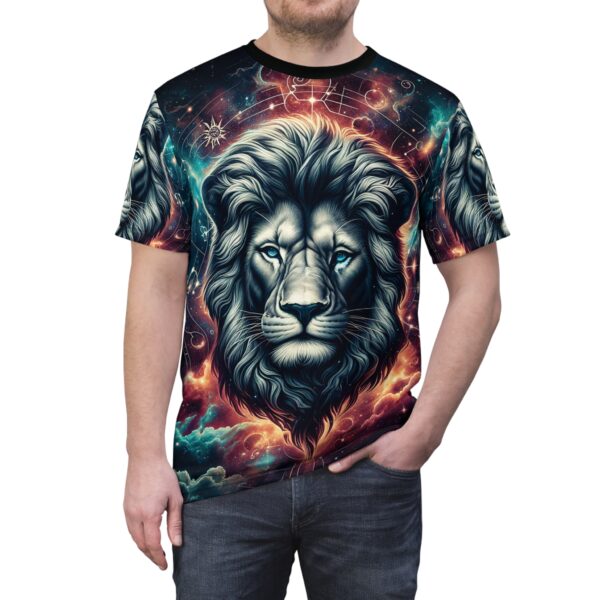Lion In The Sky WD-D014 By Wyldesigns Unisex Cut & Sew Tee (AOP) - Image 5