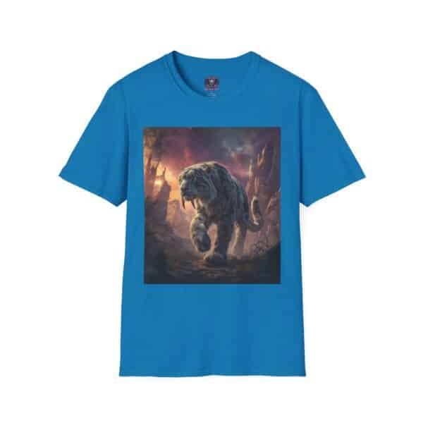 Prehistoric Smilodon aka Sabre-Tooth Tiger II Unisex T-Shirt, Graphic Tee, Unique Gift, Casual Wear - Image 29