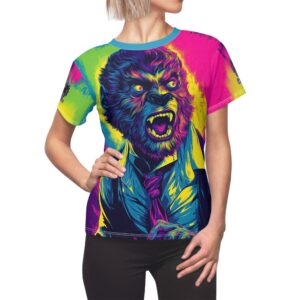 The Wolfman II Pop 60's Art Style Tee Women's (AOP)