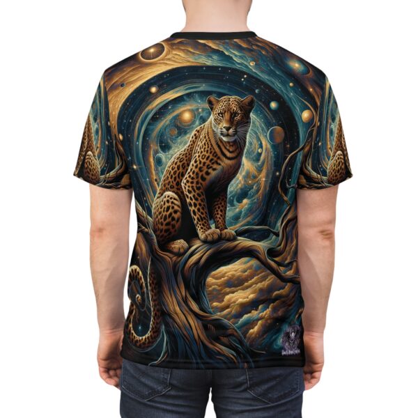 Cosmic Leopard WD-D013 By Wyldesigns Unisex Cut & Sew Tee (AOP) - Image 8