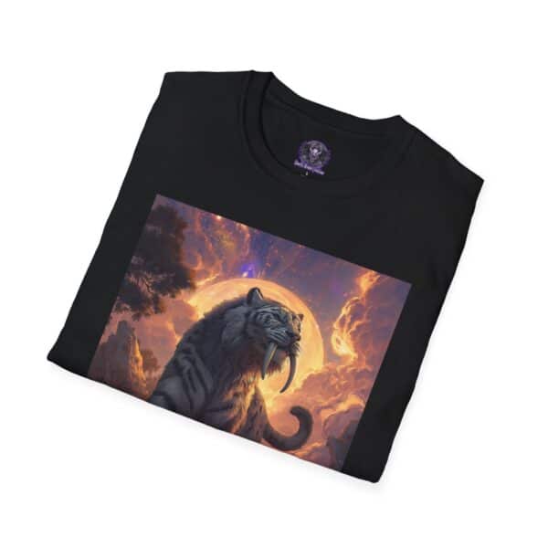 Prehistoric Smilodon aka Sabre-Tooth Tiger V Unisex T-Shirt, Graphic Tee, Unique Gift, Casual Wear - Image 4