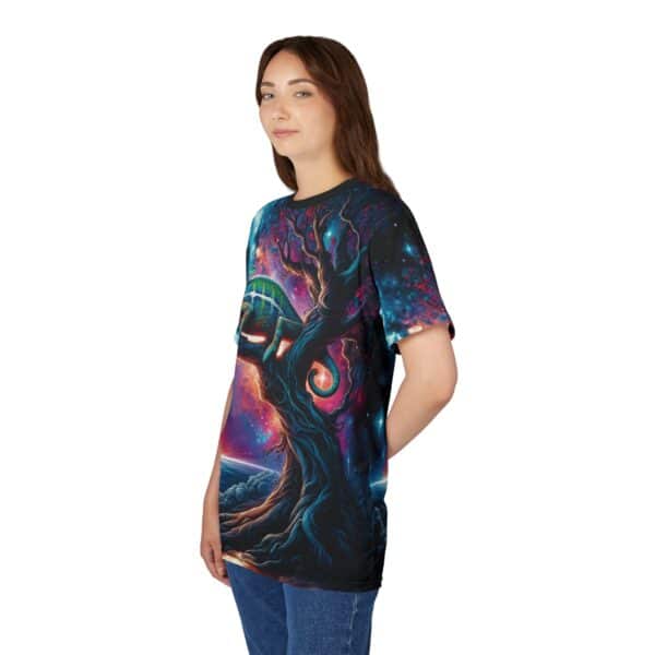 Cosmic Chameleon WD-D004 By Wyldesigns Unisex Cut & Sew Tee (AOP) - Image 12