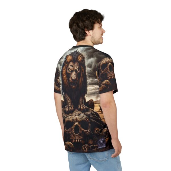 Undead Lion WD-D015 By Wyldesigns Unisex Cut & Sew Tee (AOP) - Image 9