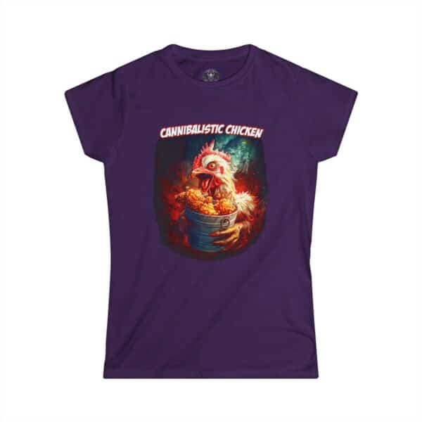Cannibalistic Chicken Band Women's Softstyle Tee - Funny Graphic Shirt, Unique Gift for Food Lovers, Quirky Casual Wear, Perfect for [...] - Image 37