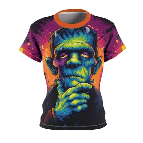 Frankenstein II Pop 60's Art Style Tee Women's (AOP) - Image 2
