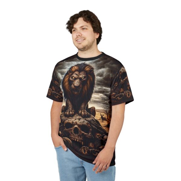 Undead Lion WD-D015 By Wyldesigns Unisex Cut & Sew Tee (AOP) - Image 12