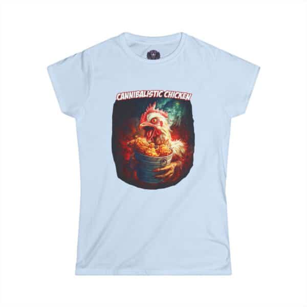 Cannibalistic Chicken Band Women's Softstyle Tee - Funny Graphic Shirt, Unique Gift for Food Lovers, Quirky Casual Wear, Perfect for [...] - Image 22