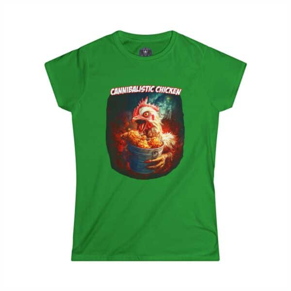 Cannibalistic Chicken Band Women's Softstyle Tee - Funny Graphic Shirt, Unique Gift for Food Lovers, Quirky Casual Wear, Perfect for [...] - Image 16