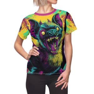 Vampire Bat Pop Art Style 60's Women's Tee (AOP)