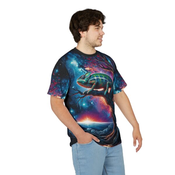 Cosmic Chameleon WD-D004 By Wyldesigns Unisex Cut & Sew Tee (AOP) - Image 11