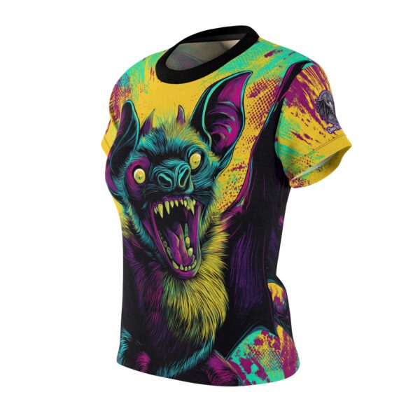 Vampire Bat Pop Art Style 60's Women's Tee (AOP) - Image 6