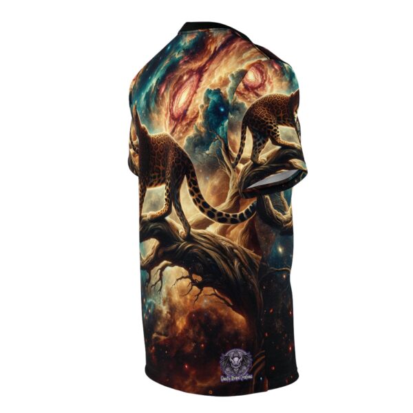 Cosmic Leopard WD-D011 By Wyldesigns Unisex Cut & Sew Tee (AOP) - Image 4