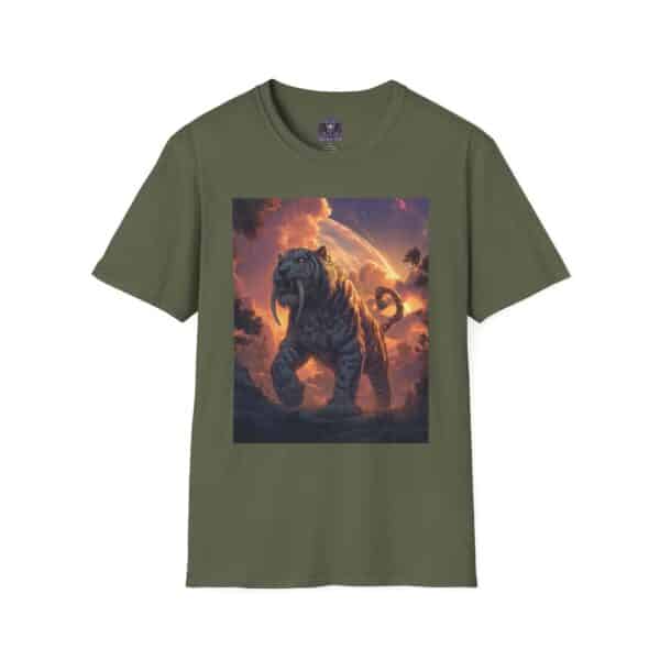 Prehistoric Smilodon aka Sabre-Tooth Tiger IV Unisex T-Shirt, Graphic Tee, Unique Gift, Casual Wear - Image 25