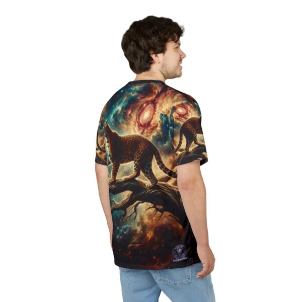 Cosmic Leopard WD-D011 By Wyldesigns Unisex Cut & Sew Tee (AOP) - Image 9