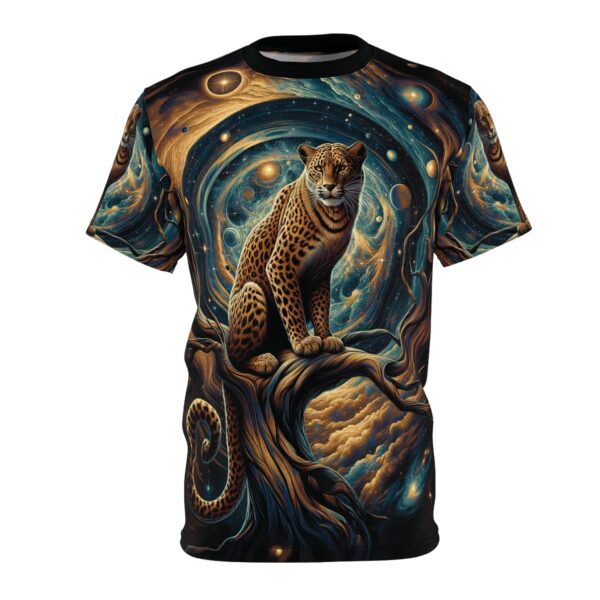 Cosmic Leopard WD-D013 By Wyldesigns Unisex Cut & Sew Tee (AOP)