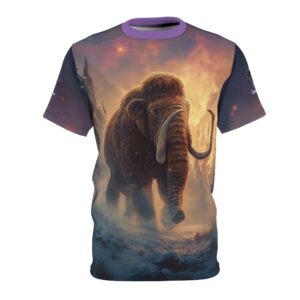 Prehistoric Wooly Mammoth Mastodon Unisex Tee (AOP)