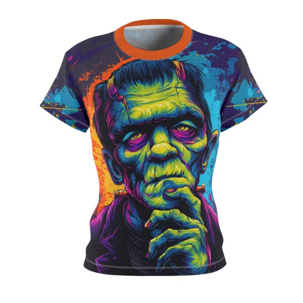Frankenstein Pop 60's Art Style Tee Women's (AOP) - Image 5