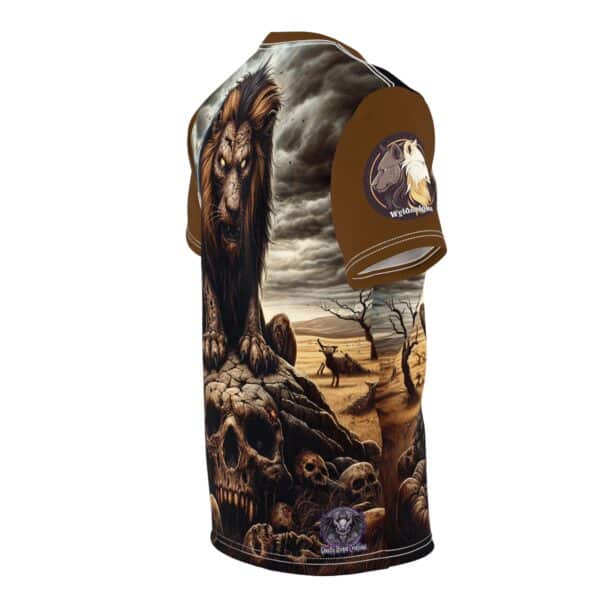 Undead Lion WD-D015 By Wyldesigns Unisex Cut & Sew Tee (AOP) - Image 22