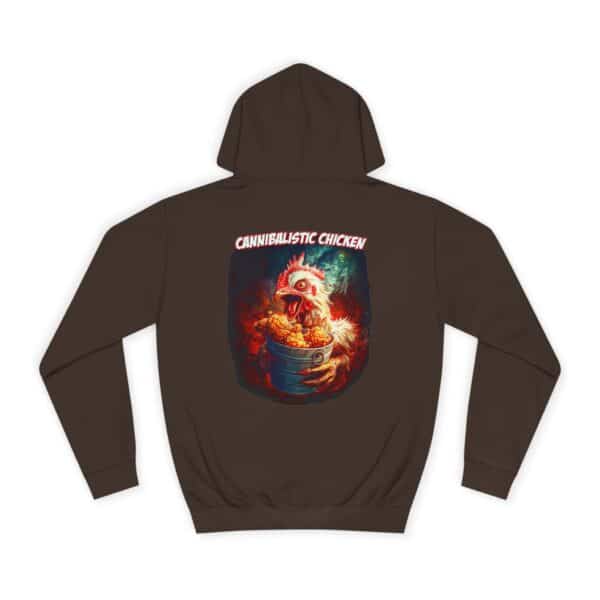 Cannibalistic Chicken Unisex College Hoodie, Funny Hoodie, Unique College Apparel, Gift for Students, Quirky Graphic Sweatshirt - Image 10