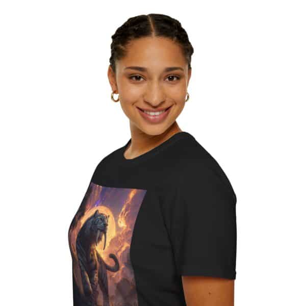 Prehistoric Smilodon aka Sabre-Tooth Tiger V Unisex T-Shirt, Graphic Tee, Unique Gift, Casual Wear - Image 7