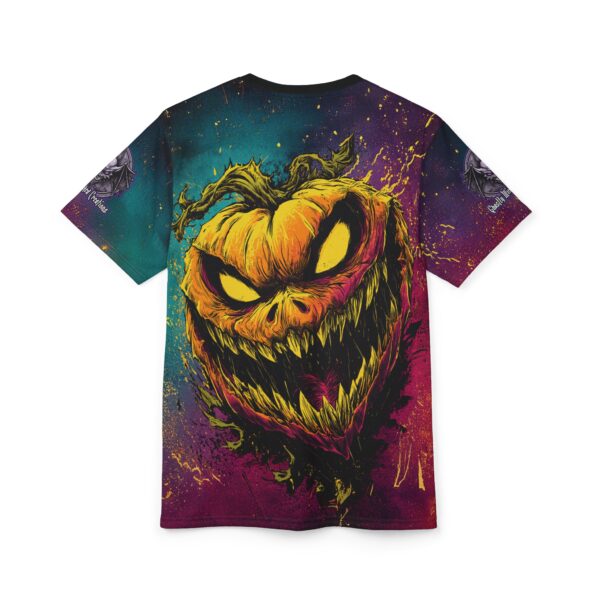 Evil Jack O' Lantern I Pop 60's Art Style Tee Unisex (AOP) - Image 8