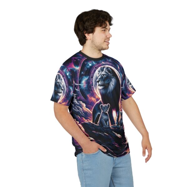 Cosmic Lion Family WD-D006 By Wyldesigns Unisex Cut & Sew Tee (AOP) - Image 11