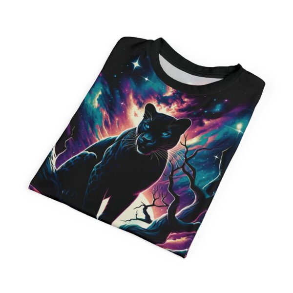 Cosmic Black Panther WD-D009 By Wyldesigns Unisex Cut & Sew Tee (AOP) - Image 14