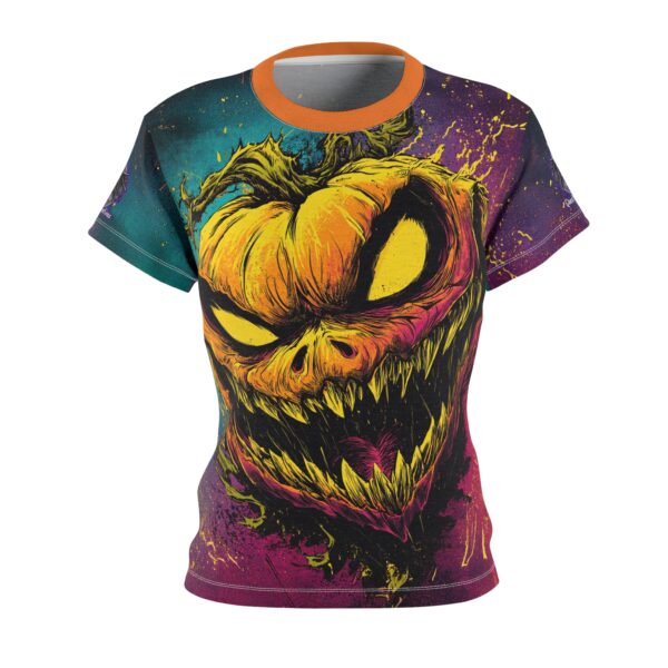 Evil Jack O' Lantern I Pop 60's Art Style Tee Women's (AOP) - Image 2
