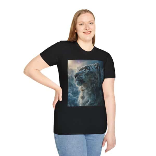 Snow Leopard V Profile By Wyldesigns Unisex T-Shirt - Image 8