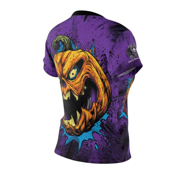 Evil Jack O' Lantern II Pop 60's Art Style Tee Women's (AOP) - Image 7