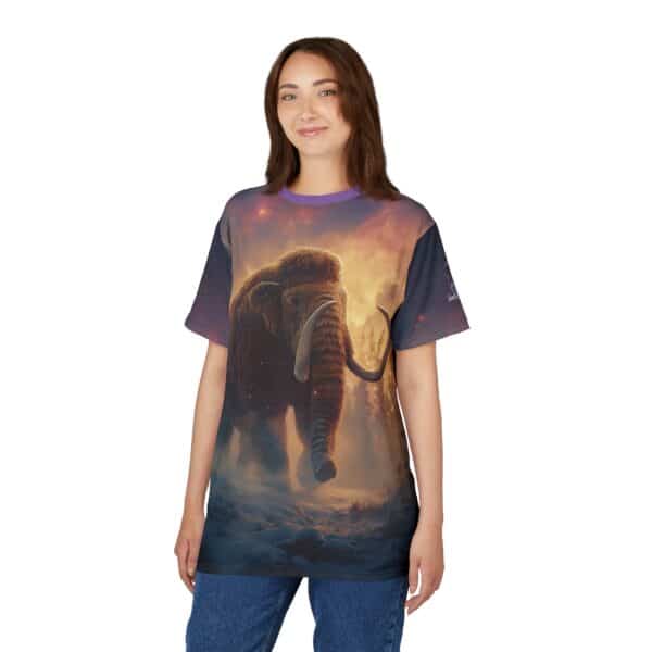 Prehistoric Wooly Mammoth Mastodon Unisex Tee (AOP) - Image 11