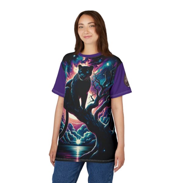 Cosmic Black Panther WD-D009 By Wyldesigns Unisex Cut & Sew Tee (AOP) - Image 21