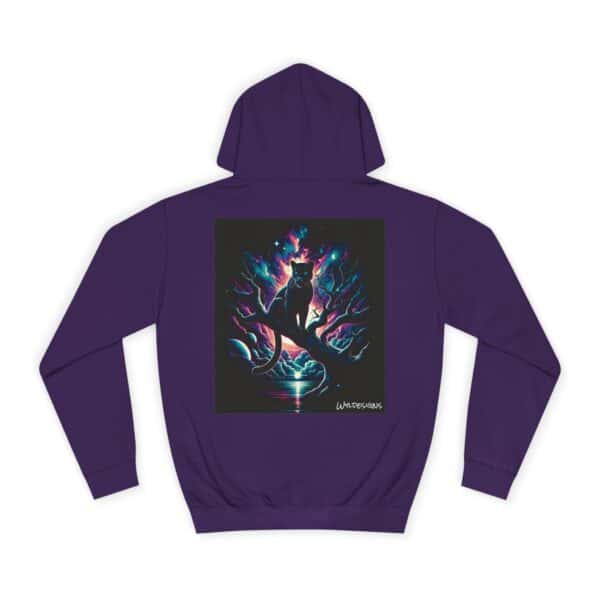 Cosmic Black Panther WD-D009 By Wyldesigns Unisex College Hoodie - Image 14