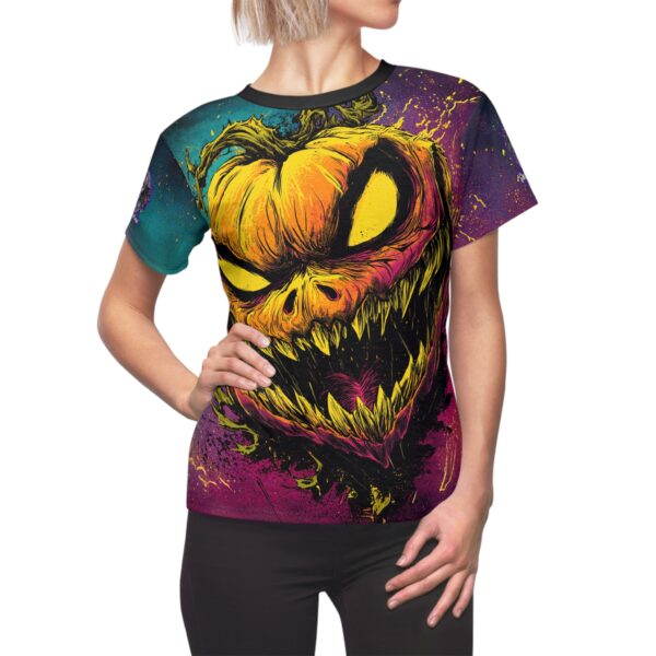 Evil Jack O' Lantern I Pop 60's Art Style Tee Women's (AOP) - Image 8