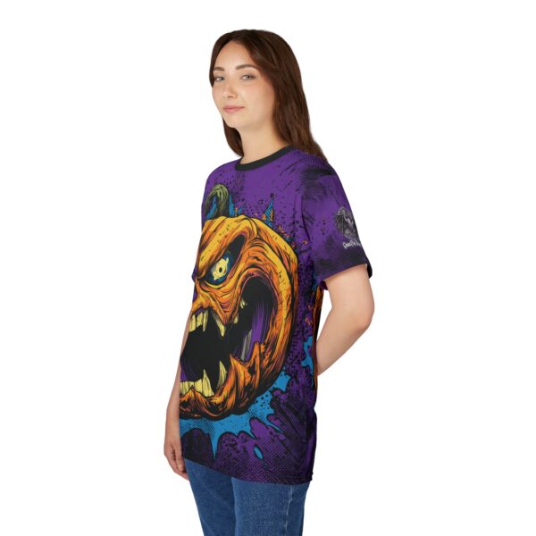 Evil Jack O' Lantern II Pop 60's Art Style Tee Unisex (AOP) - Image 18