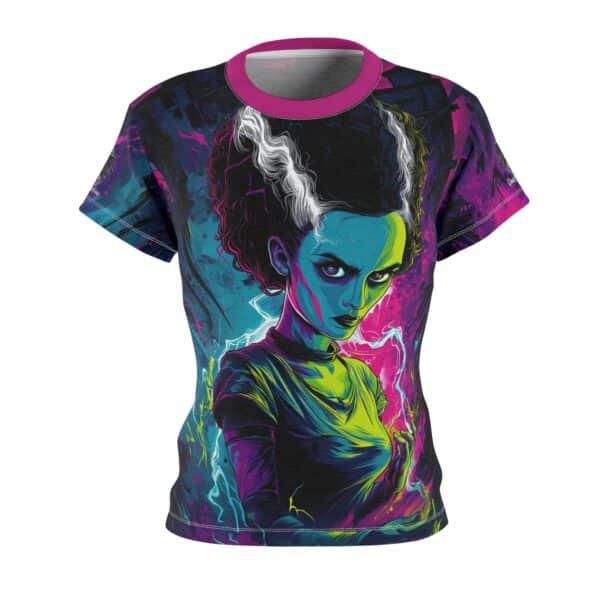 Bride Of Frankenstein Pop 60's Art Style Tee Women's (AOP) - Image 2