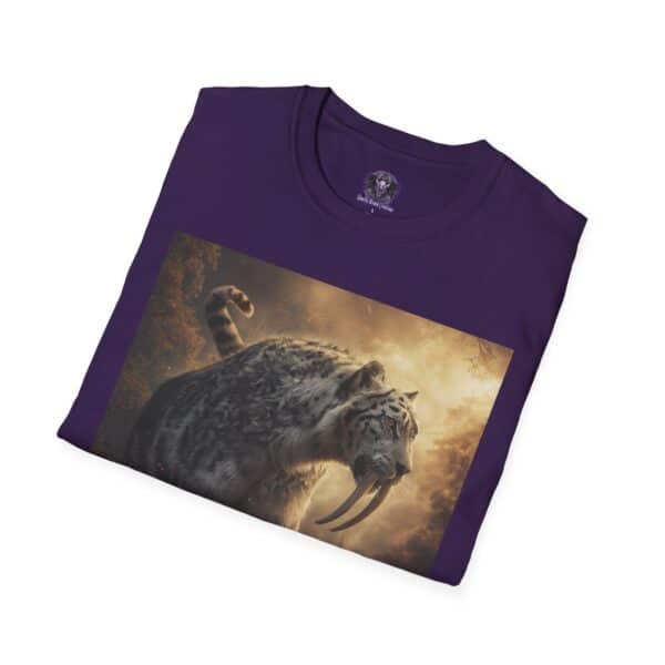 Prehistoric Smilodon aka Sabre-Tooth Tiger VIII Unisex T-Shirt, Graphic Tee, Unique Gift, Casual Wear - Image 44